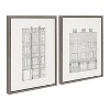 (Set of 2) 18" x 24" Sylvie Brick Building Fade 1 and 4 Canvas by Vio: Urban Wall Decor - Kate & Laurel - 2 of 4