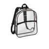Port Authority Clear Transparent Backpack Great for Events, Travel easy visibility 15" - Clear/Black Event See-through for secuiry checks - 4 of 4