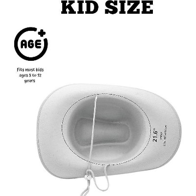 White Kids Cowboy Hats 2-Pack Costume Headwear