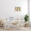 Stupell Industries Powerful Women Dancing Person Glam Fashion Black Beige Framed Giclee Art, Gray, 20" x 16" - 3 of 4