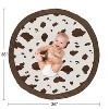 Sweet Jojo Designs Girl Boy Gender Neutral Unisex Baby Tummy Time Playmat Western Cowgirl Off White and Brown - 4 of 4