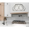 Urban Ambiance Luxury Minimalist Indoor Pendant,  12-5/16''H x 27-1/8"W x 27-1/8''D,  Matte Black Finish, UHP4582 - 2 of 4