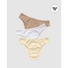 Leonisa 3-Pack Cotton Blend Bikini Panties - - 2 of 4