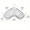 MaseiKar No-Drill Bathroom Shelf，Wall Mounted Bathroom Shelf for Shower，Perfect for holding toiletries，for Bathroom - 4 of 4