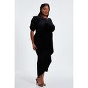 QUIZ Plus Size Velvet Wrap Midi Dress - 3 of 4