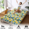 Floral Print Style Japanese Floor Mattress Indoor Living Room Bedroom Furniture, Tatami Mat Portable Floor Bed Roll Up Mattress for Camping Travel - 4 of 4