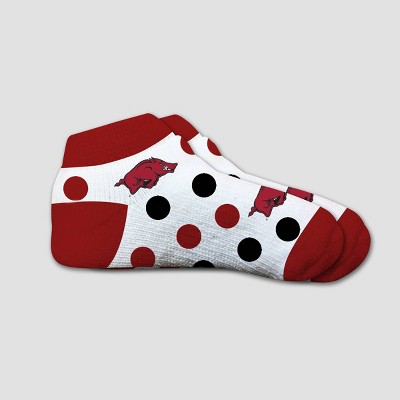 NCAA Arkansas Razorbacks Polka Dot Infant Socks 2T-4T