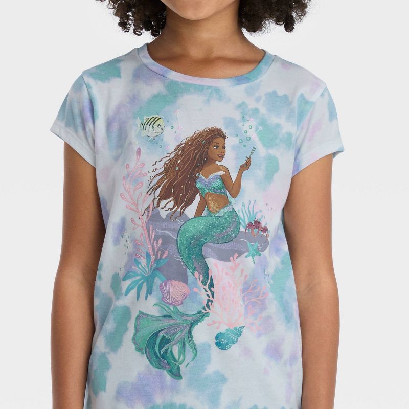 Girls' Disney The Little Mermaid Short Sleeve Graphic T-Shirt, 2 of 6