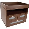 Victor Technology Wood Tidy Tower Organizer Mocha Brown (B5500) - 3 of 3