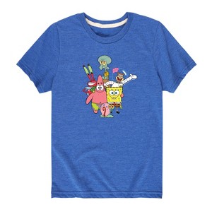 Boys' - SpongeBob SquarePants - Best Friends Short Sleeve Graphic T-Shirt - 1 of 4