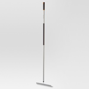 Fiskars Ergo Aluminum Garden Rake (60"): Steel Tines, Soil Leveling, Lawn De-thatching, Gardening Tool - 1 of 4