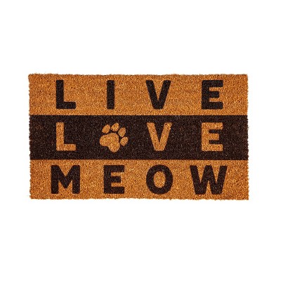 Evergreen Live Love Meow Coir Mat