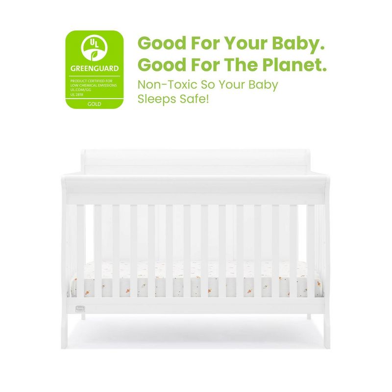 Simmons Kids' Carter 6-in-1 Convertible Crib - Greenguard Gold Certified, 4 of 15