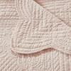 Sapphtopaz Oversized Quilted Throw Blanket with Scalloped Edges, 60x72" Microfiber & Cotton Filled Decorative Throw Blanket for Couch or Bed - 4 of 4