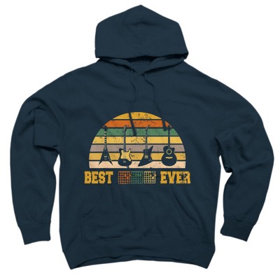 Adult Design By Humans Best Guitar Dad Ever Music Guitar Chord By BaoMinh Pullover Hoodie