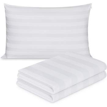Containental Bedding Damask Zippered 300 Thread Count Cotton Pillow Protector - Set of 2