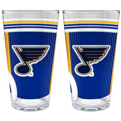 NHL St. Louis Blues 2pc Pint Glass Set