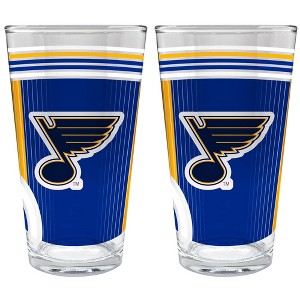NHL St. Louis Blues 2pc Pint Glass Set - 1 of 3