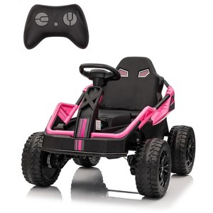 Garvee 24V Ride-On Toys for Big Kids，Electric Four Wheeler，Battery Electric Car for Kids with Parent Remote,Bluetooth Music, Horn - 1 of 4