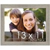 PosterPalooza | 13x11 Wide Barnwood Picture Frame, UV Acrylic, 6 Finishes - Grey, Brown, White, and Black - 2 of 4
