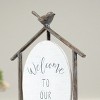 VIP Metal 17 in. White Our Nest Table Sign - 3 of 4