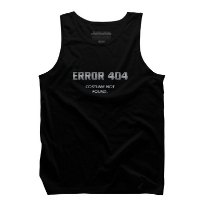 Men's Design By Humans Error 404 Costume not found, Halloween Design By InfaredDesigns Tank Top