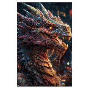 Trends International Wumples - Dragon Framed Wall Poster Prints - 1 of 4