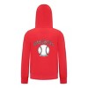 Everyday Kids Baseball Boys Zip Up Hoodie – Classic Sketch Baseball Sweatshirt - 4 of 4