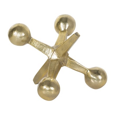 Sagebrook Home Metal Jacks Abstract Sculpture for Room, Bedroom or Office Decor, Aluminum