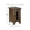 Signature Design by Ashley Danell Ridge Chair Side End Table Brown: Pine Wood, Adjustable Shelf Storage - 4 of 4