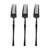 Smarty Had A Party Solid Black Moderno Plastic Dessert Forks - 240 pcs - 2 of 4