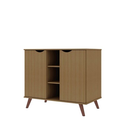Maple Cream Mid-Century Modern Sideboard with Splayed Legs