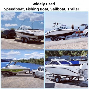 2PCS Boat Trailer Guide, 40"-60" Adjustable Design Trailer Guide Poles, Rustproof Galvanized Steel Trailer Guide, Trailer Guides with PVC Pipes - 1 of 4