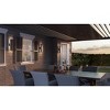 Pointsett Integrated LED Matte Black Outdoor Wall Lantern - 2 of 4