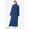 Dreams & Co. Plus Size Long Terry Robe - 3 of 4
