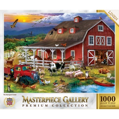MasterPieces - MasterPiece Gallery - The Barnyard Crowd 1000 Piece Puzzle