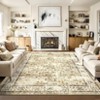 Elegant Washable Floral Rug – Non-Slip Low Pile Carpet for Living Room, Bedroom, Entryway & Kitchen - 2 of 4