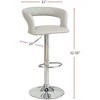 NicBex Dining Chairs Set of 2 Bar stool Upholstered Chair Adjustable Swivel Chair for Home Bar and Kitchen Island with Back - 2 of 4