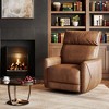 Coucheta Power Recliner Chair with Swivel & Glide Motion, Faux Leather Nursery Chair w/ Charging Port & Padded Backrest - for Living Room & Bedroom - 3 of 4