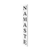 HomeRoots 72" White And Black Solid Wood Namaste Porch Sign - 4 of 4