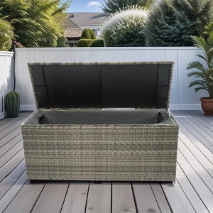 113 Gallons Outdoor Storage Deck Box With Lid, Waterproof Large Storage Boxes For Kids Toys, Pillows, Versatile Side Table, Garden, Patio Furniture - 1 of 4