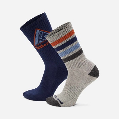 Timberland 2-Pack Quad Stripe Crew Socks