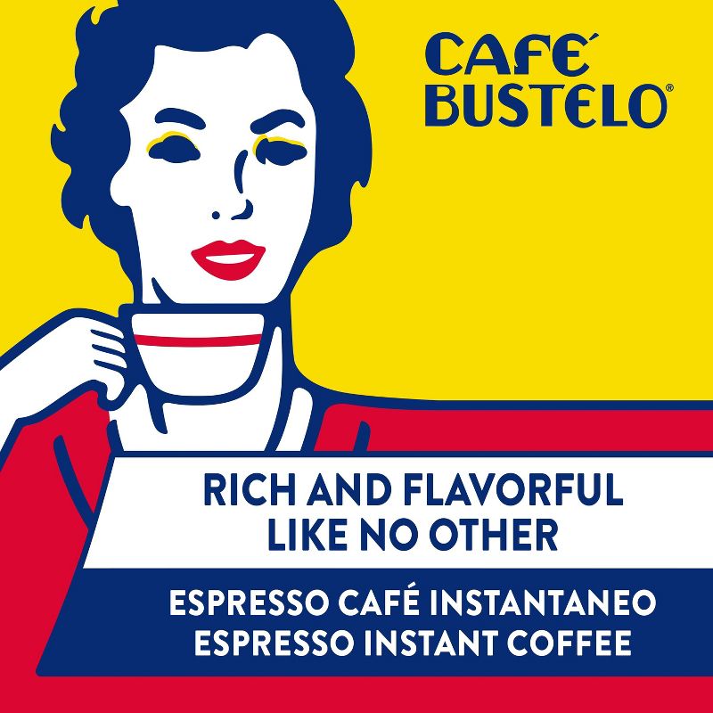 Caf&#233; Bustelo Espresso Medium Dark Roast Instant Coffee - 7.05oz, 4 of 9