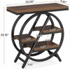 COWLOWN 3-Tier Narrow End Table, Faux Marble Top & Metal Frame, Space-Saving Side Table for Living Room & Bedroom - 2 of 4