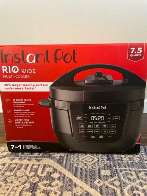Instant Pot Rio Wide 7.5qt 7-in-1 Electric Pressure Cooker & Multi ...