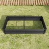 NAYSAYE Planter Raised Garden Bed Outdoor Metal Raised Rectangle Planter Bed for Plants Vegetables Flowers for Outdoor Garden, Black, 72"*36"*12" - 4 of 4