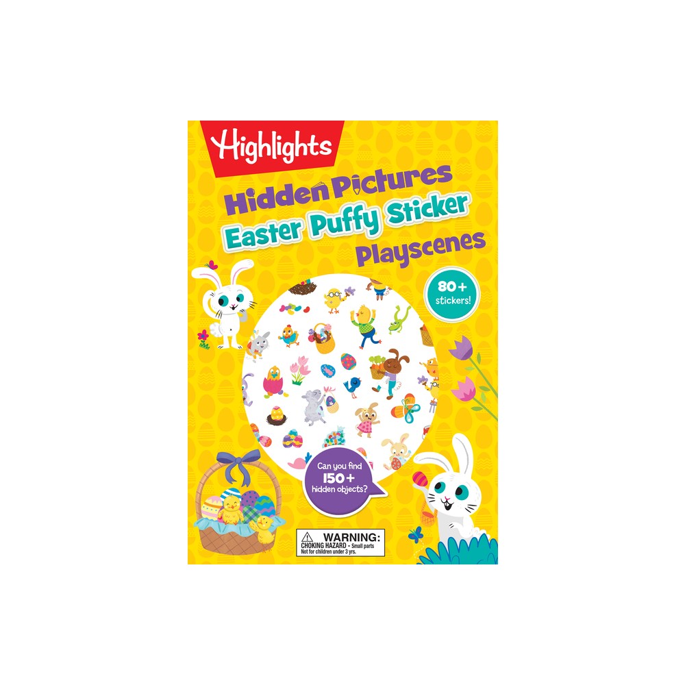 Easter Hidden Pictures Puffy Sticker Playscenes - (Highlights Puffy Sticker Playscenes) (Paperback)