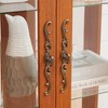 ORRD 2-Door 1-Drawer Dark Oak Curio Display Cabinet – Lighted (Bulb Included), Adjustable Glass Shelves - 4 of 4