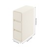 YIYIBYUS Bedside Table with 3 Drawers, Modern Small Narrow Nightstand - 4 of 4