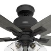 Hunter Fans 44" Gatlinburg Lighted Ceiling Fan Matte Black with Dark Gray Oak Blades and Handheld Remote Control - 3 of 4